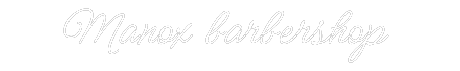 Custom Neon: Manox barbers...