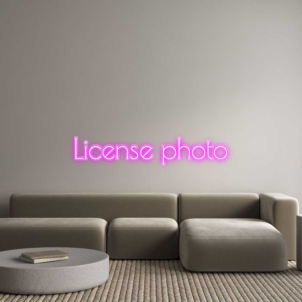 Custom Neon: License photo