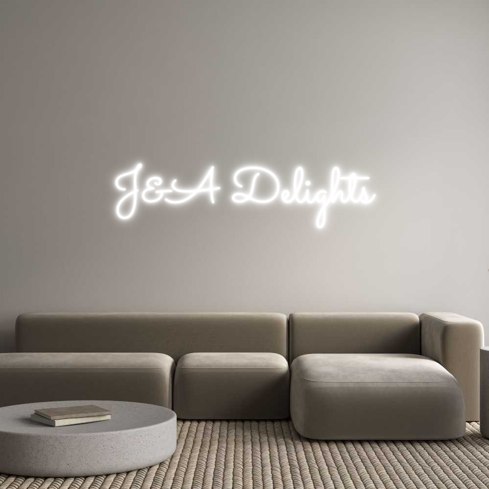 Custom Neon: J&A Delights