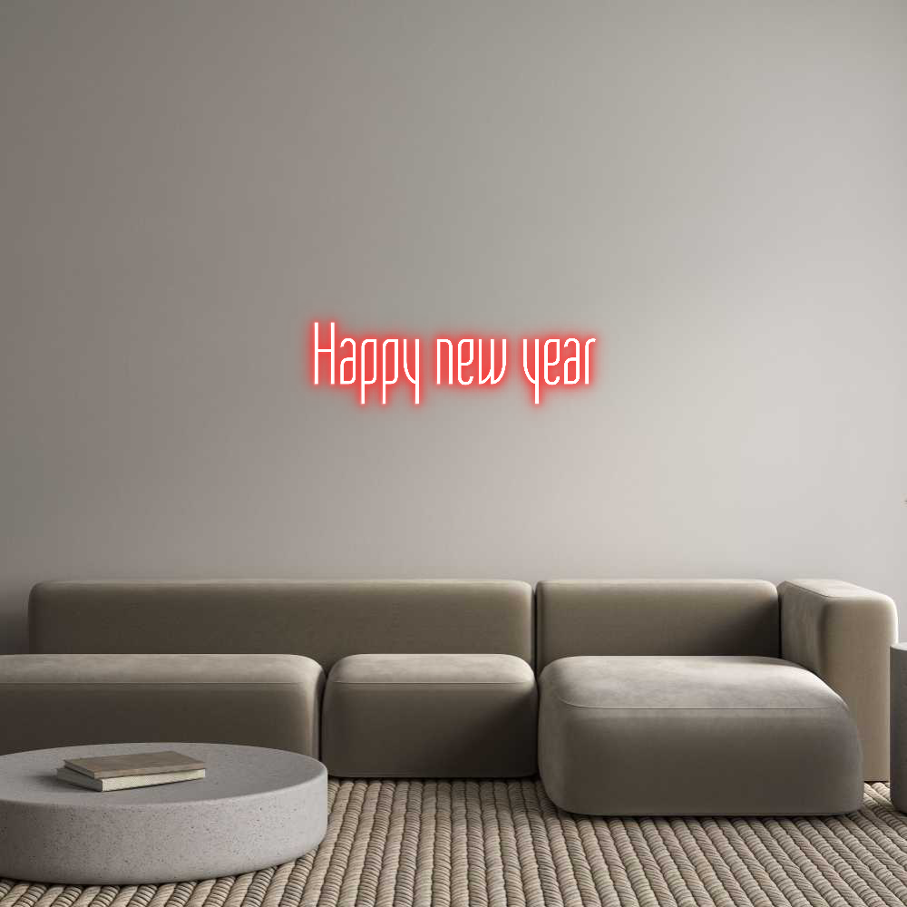 Custom Neon: Happy new year