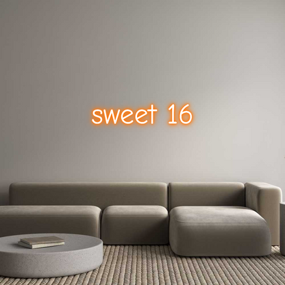 Custom Neon: sweet 16