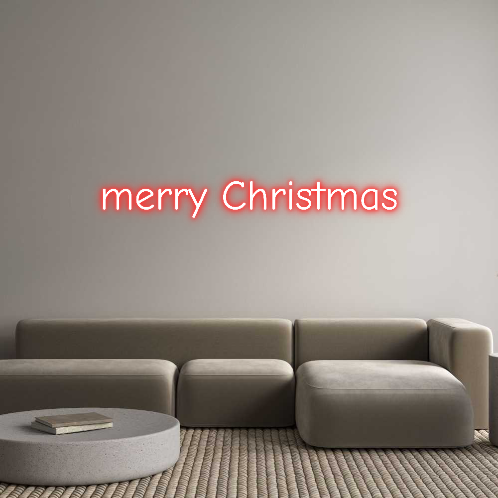 Custom Neon: merry Christmas