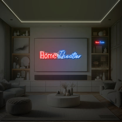 Home Theater Neon Sign