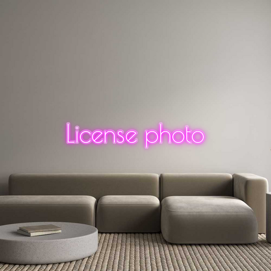 Custom Neon: License photo