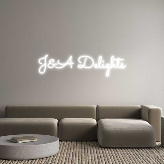 Custom Neon: J&A Delights