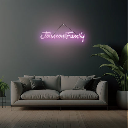 Johnson Family Neon Sign