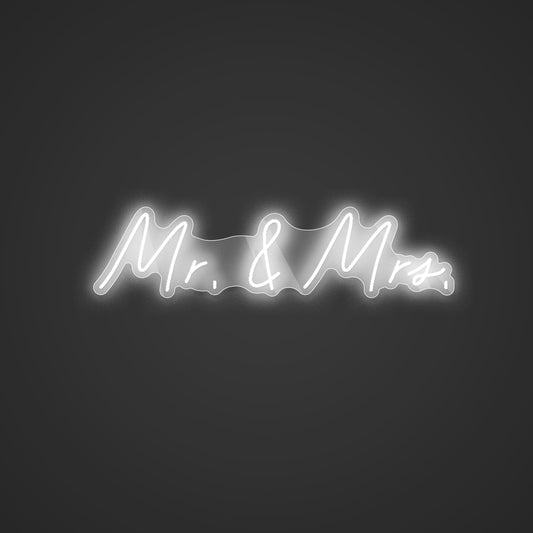 Mr. & Mrs. Wedding Neon Sign