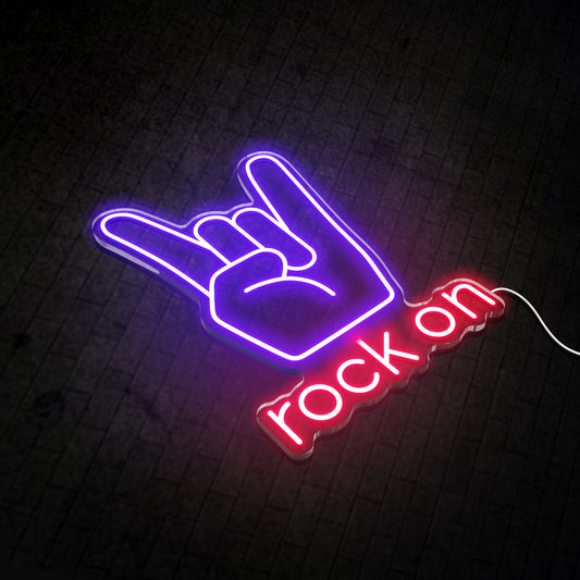 Rock On Neon Light