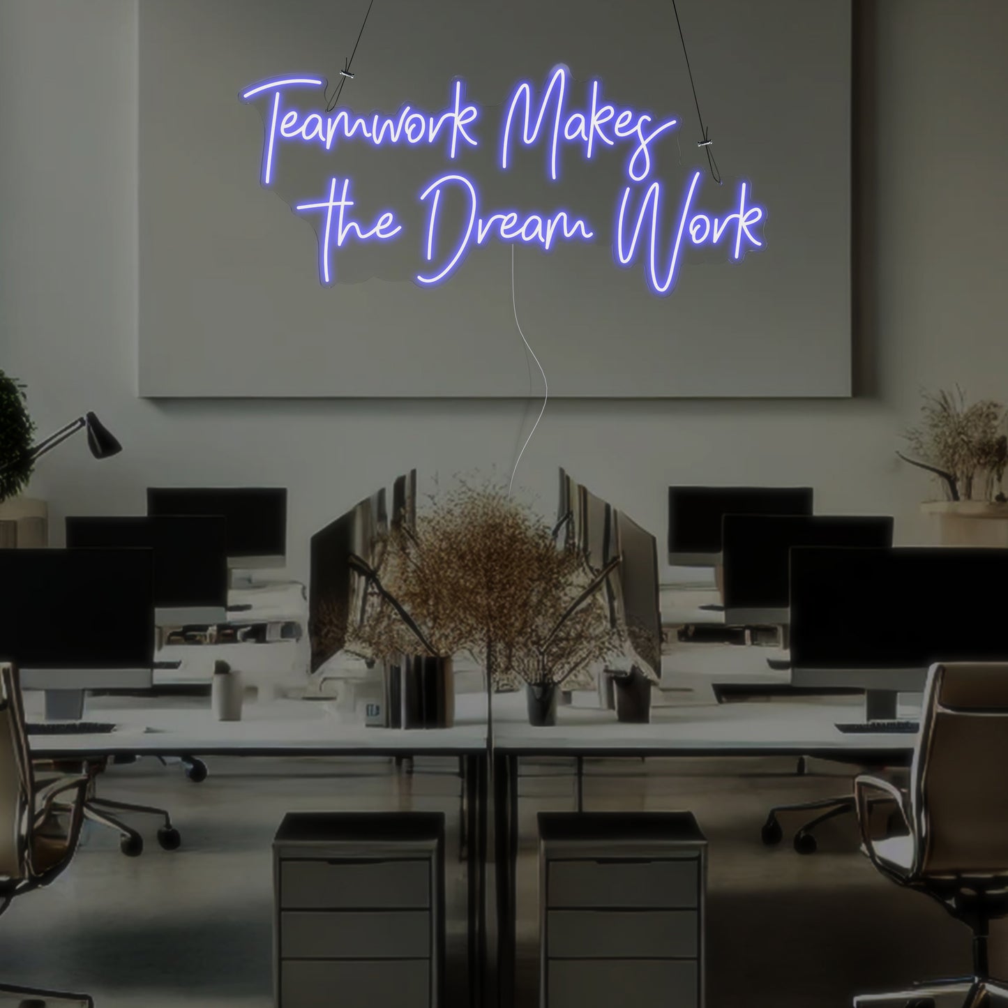 Teamwork Makes the Dream Work Neon Sign