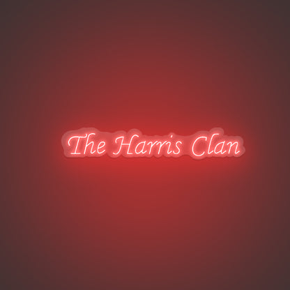 The Harris Clan Neon Sign