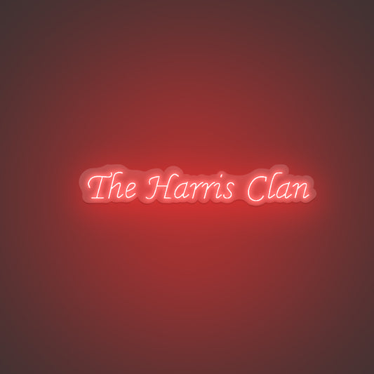 The Harris Clan Neon Sign