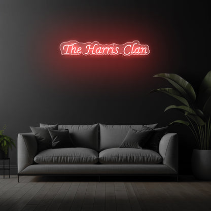 The Harris Clan Neon Sign