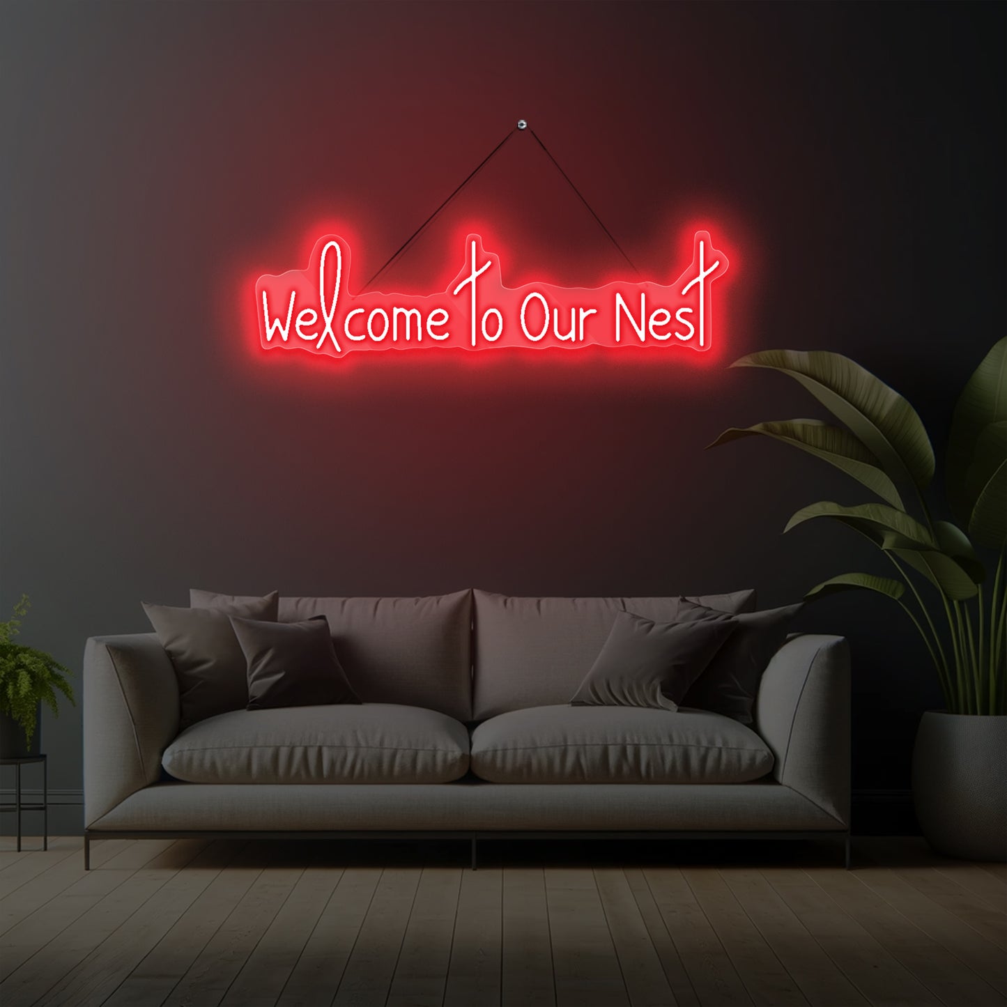 Welcome to Our Nest Neon Sign