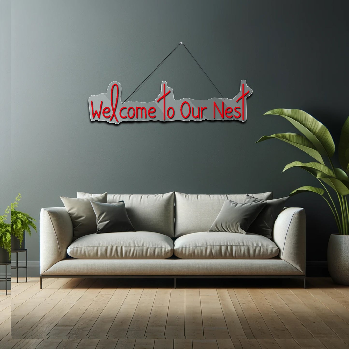 Welcome to Our Nest Neon Sign