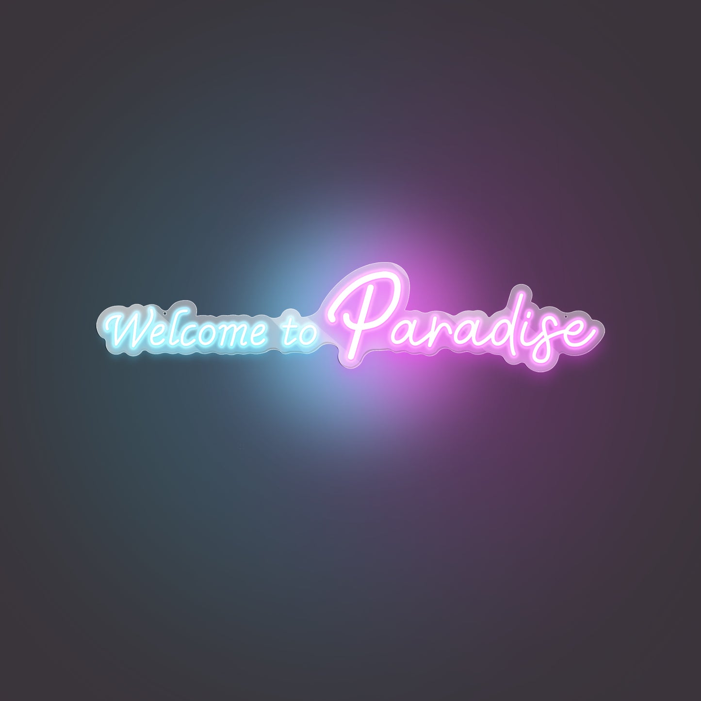 Welcome to Paradise Neon Sign