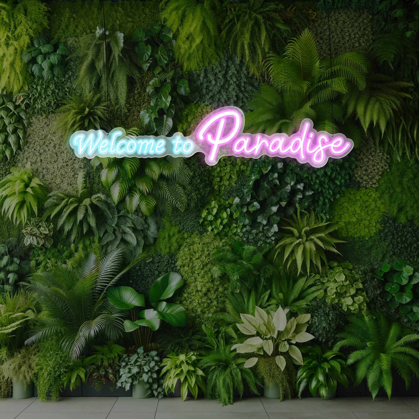 Welcome to Paradise Neon Sign