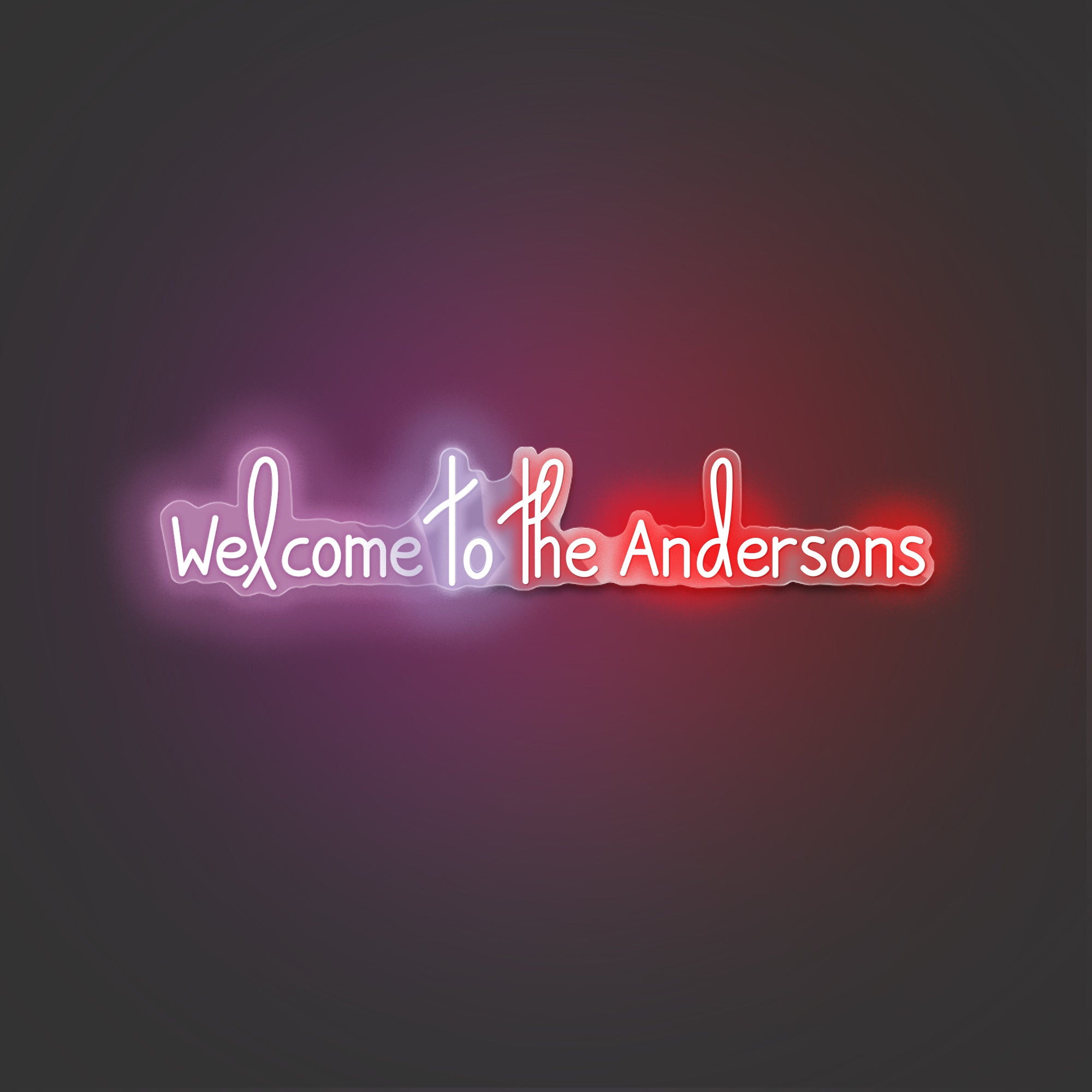 Welcome to the Andersons neon sign – iDecoMart